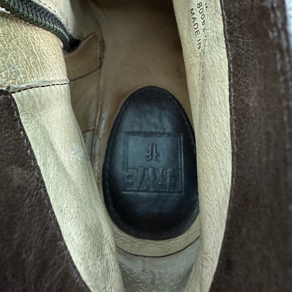 Frye Distressed Renee Western Short Ankle Boot - Picture 7 of 10